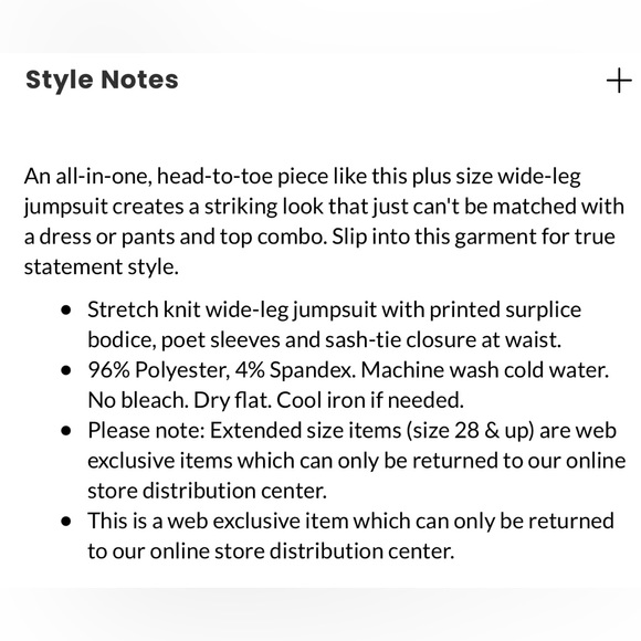 Ashley Stewart | Animal Print Black | Wide Leg Jumpsuit | Size 30 - Picture 4 of 4